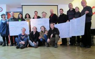 Az 1. közép-európai regionális átalakulás hub találkozó 2015-ben Zágrábban.